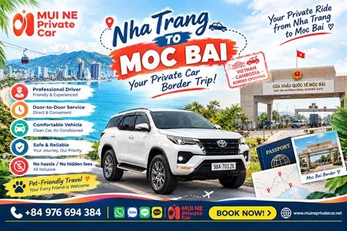 Nha Trang to Moc Bai Private Car